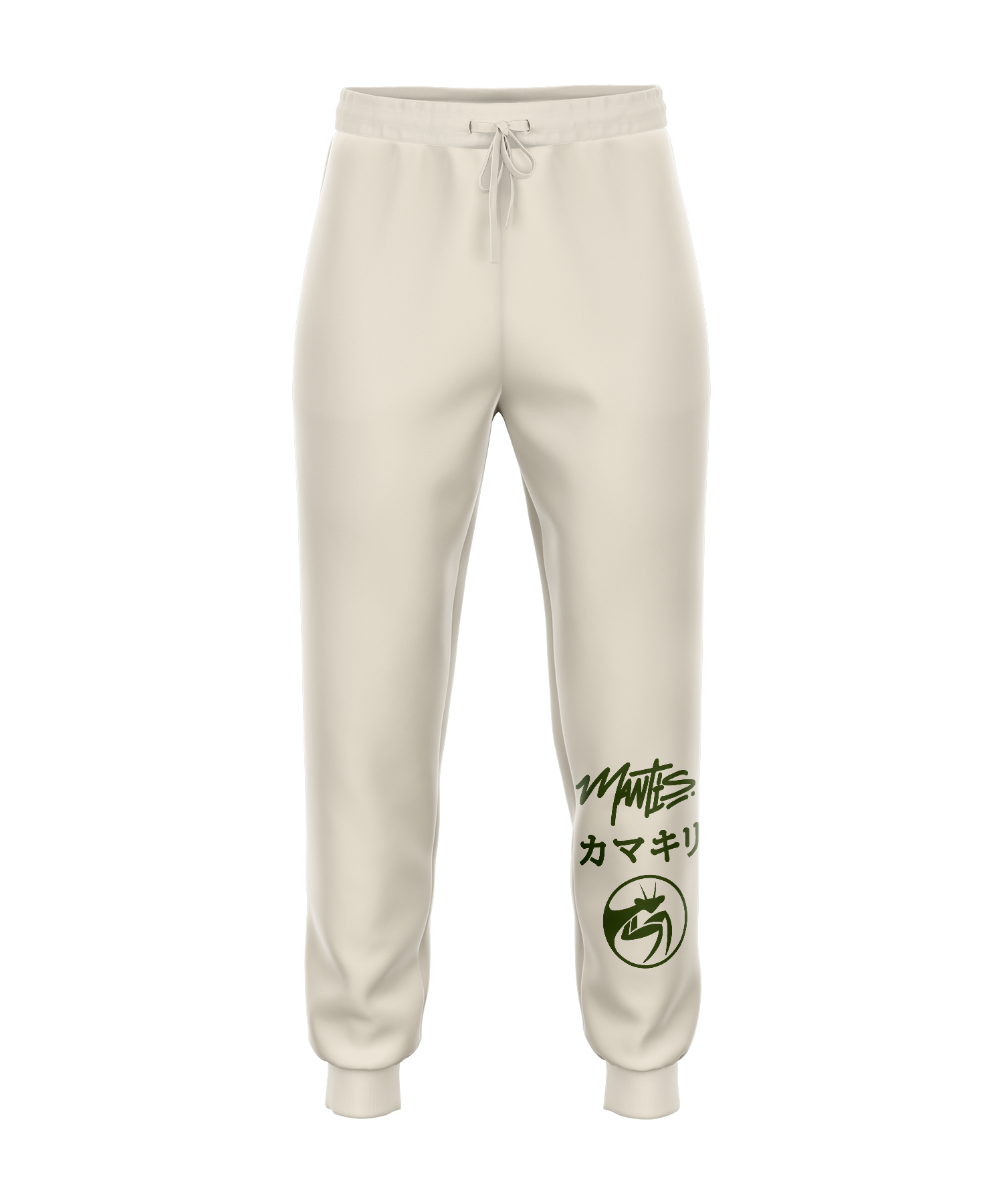 Mantis Japanese Logo Joggers -  Natural White