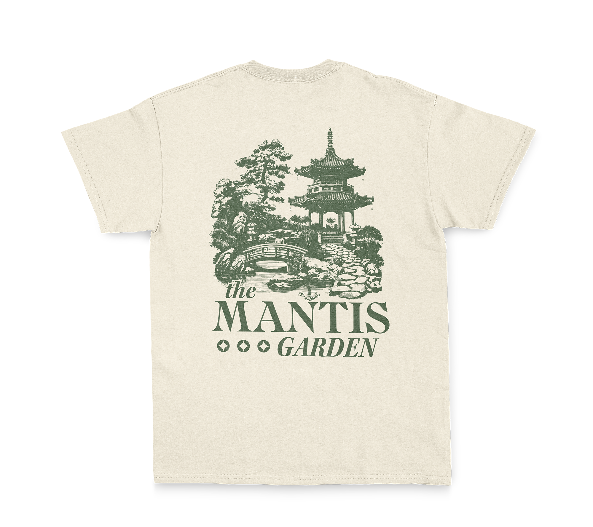 Mantis Garden Tee - Tan