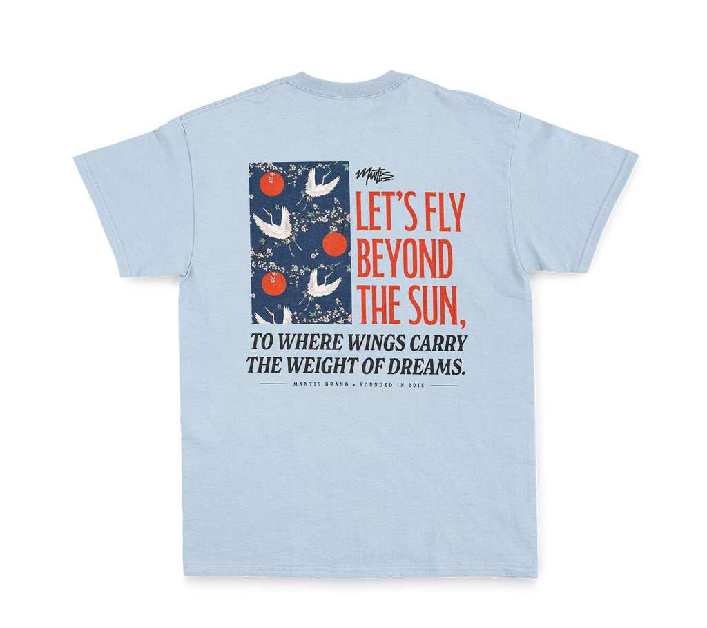 Fly Beyond Tee - Baby Blue