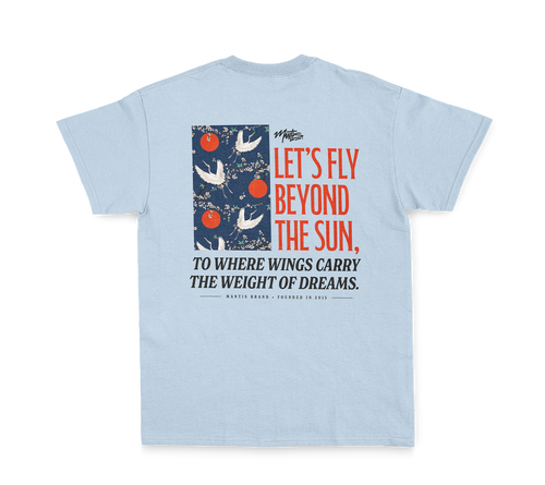 Fly Beyond Tee - Baby Blue